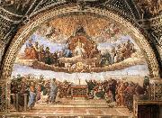 RAFFAELLO Sanzio Disputation of the Holy Sacrament oil painting